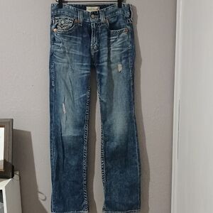 Big Star Distressed Blue Jeans